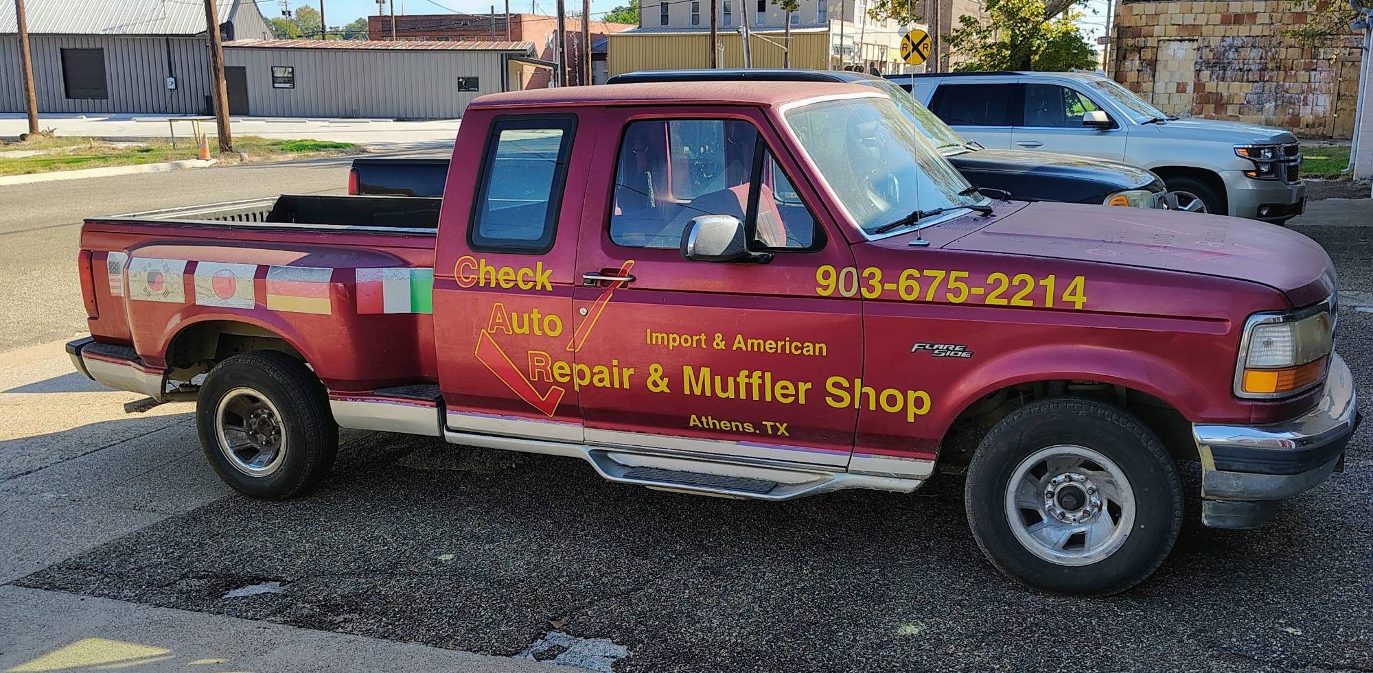 The Check Auto Repair & Muffler Shop truck, Athens, TX